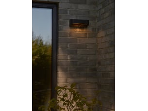 Applique murale extérieur solaire, marcellio 22 en aluminium noir, ip54, nordlux
