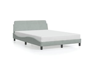 Lit 2 places 135x190 cm    coloris gris