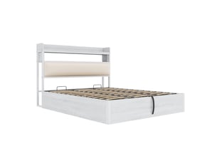 Lit avec rangement 180x200 cm    coloris blanc