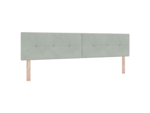Tete de lit A poser largeur 200 cm <strong></strong> <strong></strong> argenté