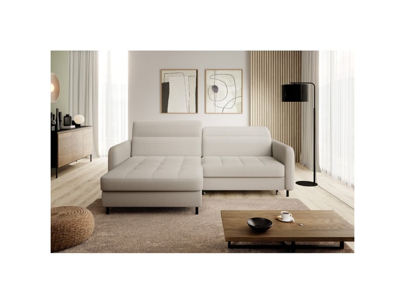  Canapé d'angle collection goumsi coloris crème  - Conforama E