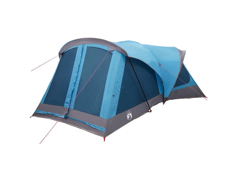 Tente de camping, tente familiale 14 personne bleu - Conforama D