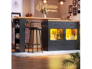Bar coloris noir <strong>FLORAGRACE</strong> <strong></strong> - 203 cm