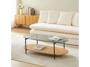 Table basse costa effet chêne