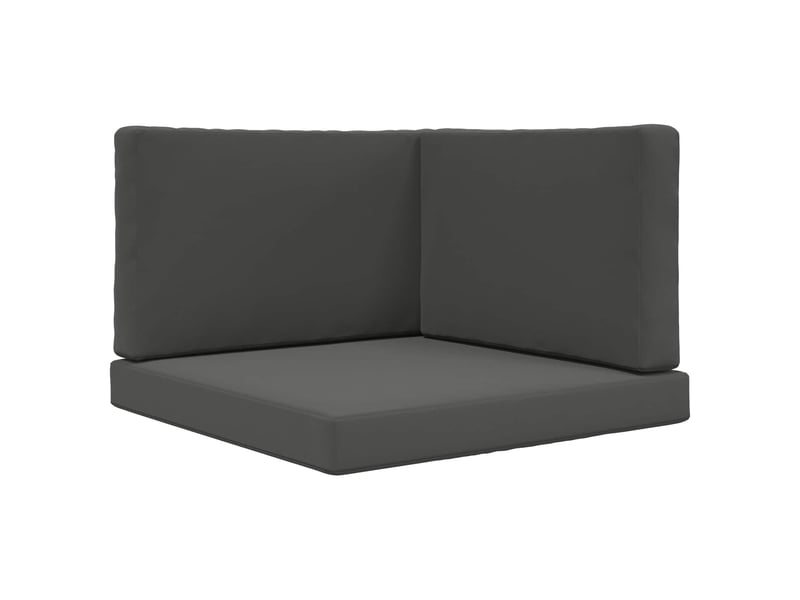  Coussin de canapé d'extérieur, coussin de chaise polyester anthracite 80 x 80 cm cf54015  - Conforama A