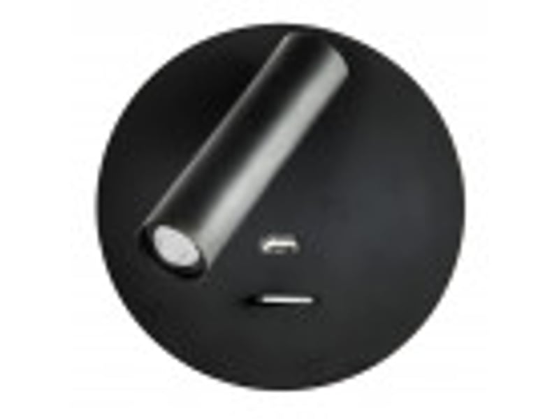  Applique murale fabrilamp giotto noir led intégrée 3 w 150 lm 4000 k 14x14x12 cm 171561R09 - Conforama B