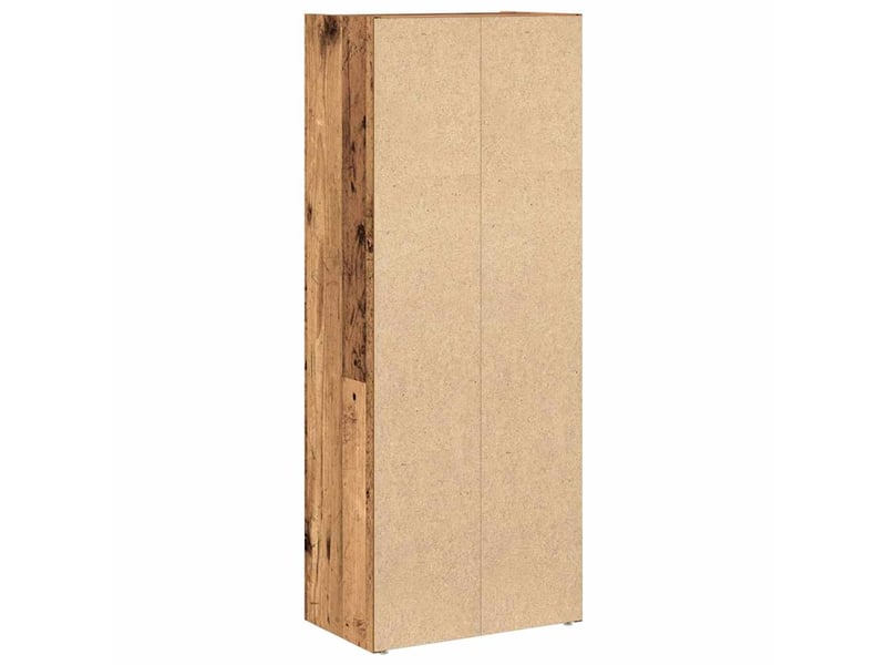  Bibliothèque, meuble de rangement salon vieux bois 40x24x102 cm bois d'ingénierie  - Conforama E