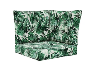 Coussin de canapé d'extérieur, coussin de chaise polyester motif feuilles cf54117