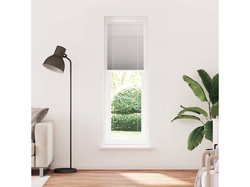 Store plissé, store de fenêtre gris clair 55x200 cm largeur du tissu 54,4 cm cf46893 - Conforama B