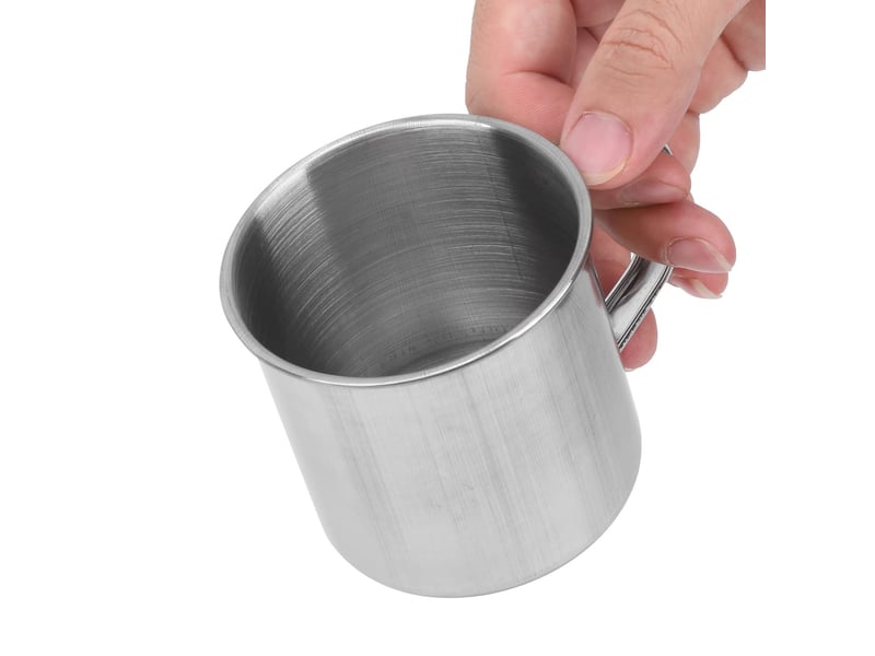  Kit de cuisine de camping portable 8 pièces en acier inoxydable pour randonnée, casserole, poêle, tasse pour pique-nique  - Conforama E