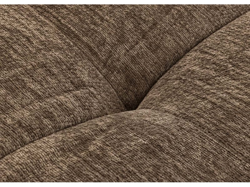  Canapé hwc-r33, canapé 3 places rembourré, canapé lounge, tissu, textile (340 gm²) 270 cm - marron  - Conforama E