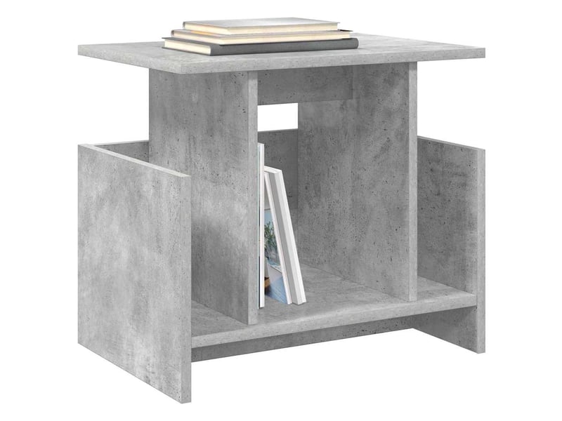  Meuble tv - banc tv - meuble de rangement 50 x 35 x 45 cm gris béton bois d'ingénierie  - Conforama C