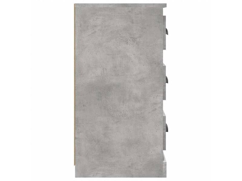  Buffets 2 pcs - bahut - meuble de rangement gris béton bois d'ingénierie  - Conforama E
