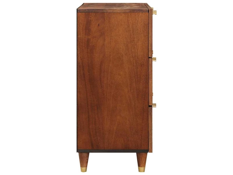  Buffet, meuble de rangement salon marron 60 x 33 x 75 cm bois de mangue massif shl7290  - Conforama D