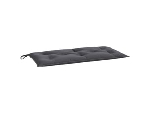 Coussin de banc de jardin, coussin d'assise anthracite 110x50x7 cm tissu oxford cf52634