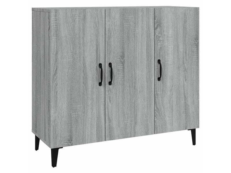  Buffet - bahut - meuble de rangement sonoma gris 90x34x80 cm bois d'ingénierie  - Conforama A