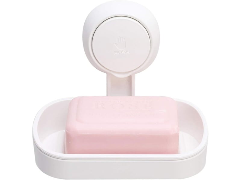  Porte savon à ventouse savon sans perçage &amp; réutilisable 1 seconde d'installation porte savon douche charge 5kg impérable support pour carrelage  - Conforama A