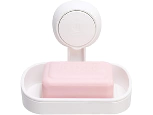 Porte savon à ventouse savon sans perçage & réutilisable 1 seconde d'installation porte savon douche charge 5kg impérable support pour carrelage