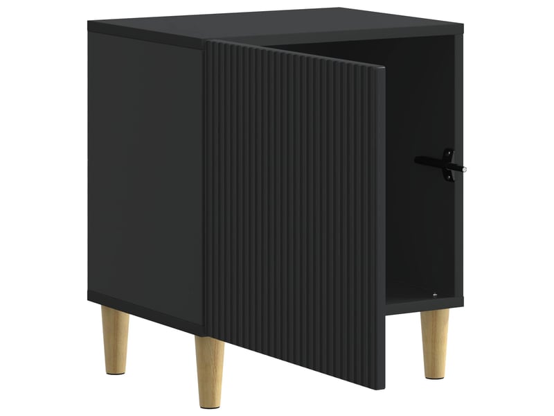 Table de chevet - cabinet de chevet - table de nuit noir 43 x 34,5 x 50 cm bois d'ingénierie  - Conforama C