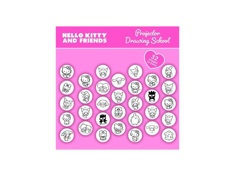  Projecteur de dessin led pour tracer hello kitty et friends lot 32 dessins LIS8008324119707 - Conforama D