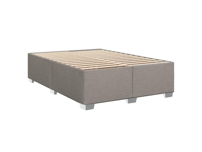 Lit double- lit adulte -  cadre de lit sans matelas taupe 160x200 cm tissu  - Conforama B