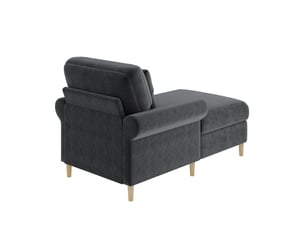 Fauteuil relax manuel <strong>COVREO </strong> Velours gris