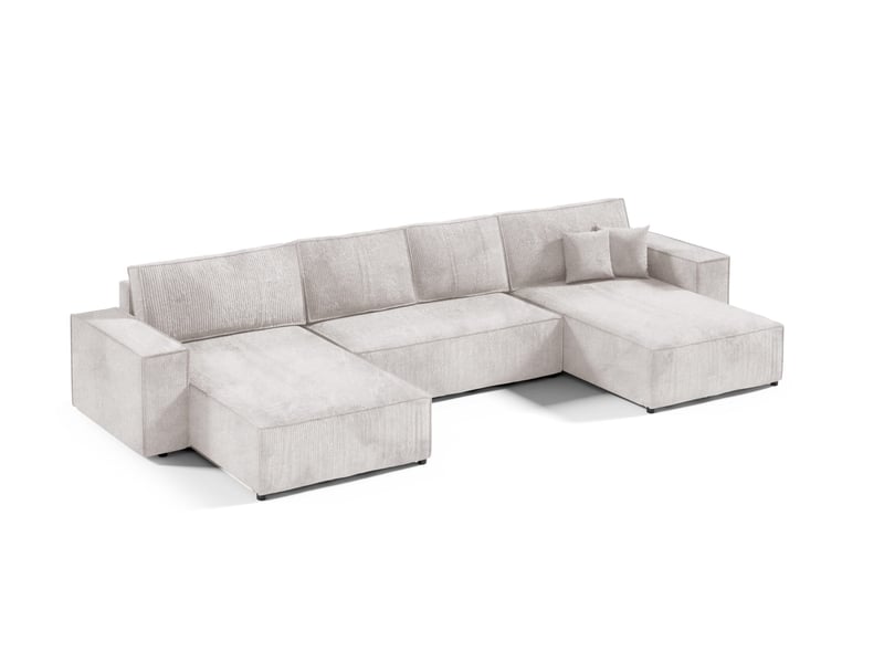  Canapé d'angle convertible mille u creme  - Conforama A