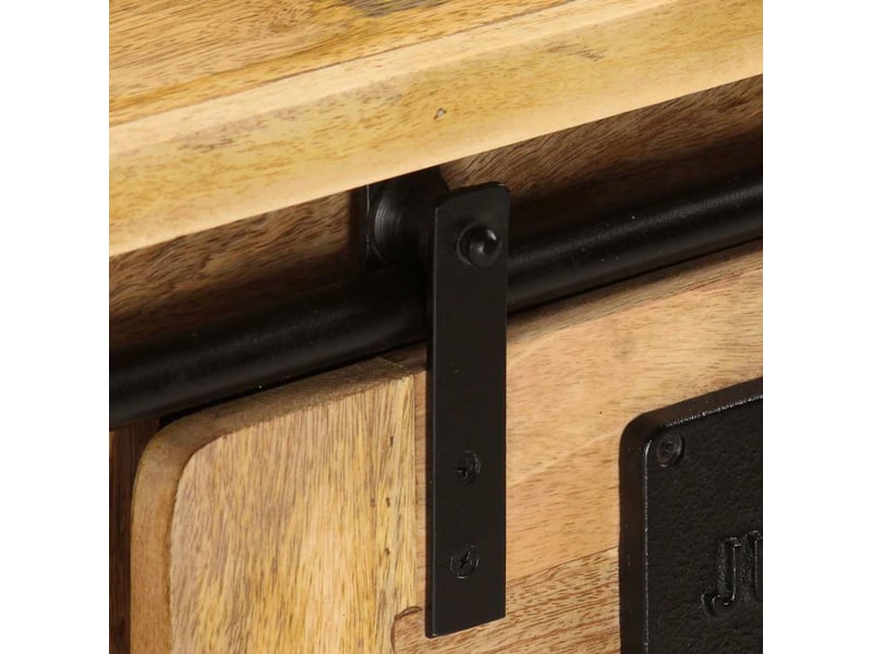  Meuble tv moderne, banc tv 90x35x40 cm bois massif de manguier  - Conforama E