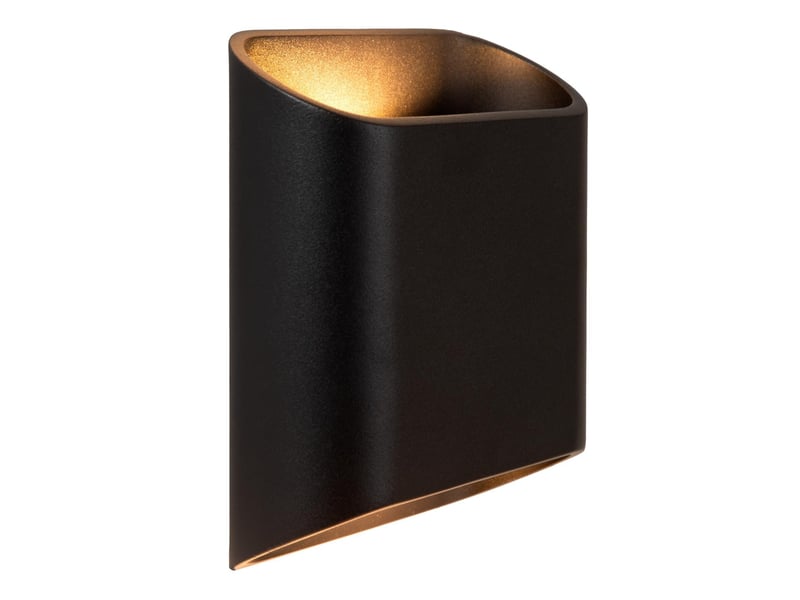 Applique murale intext led dim. 2x5w 2700k ip65 noir - lucide - atila  - Conforama C