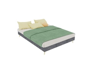 Lit 2 places 140x200 cm HAUSS SPOLE coloris gris
