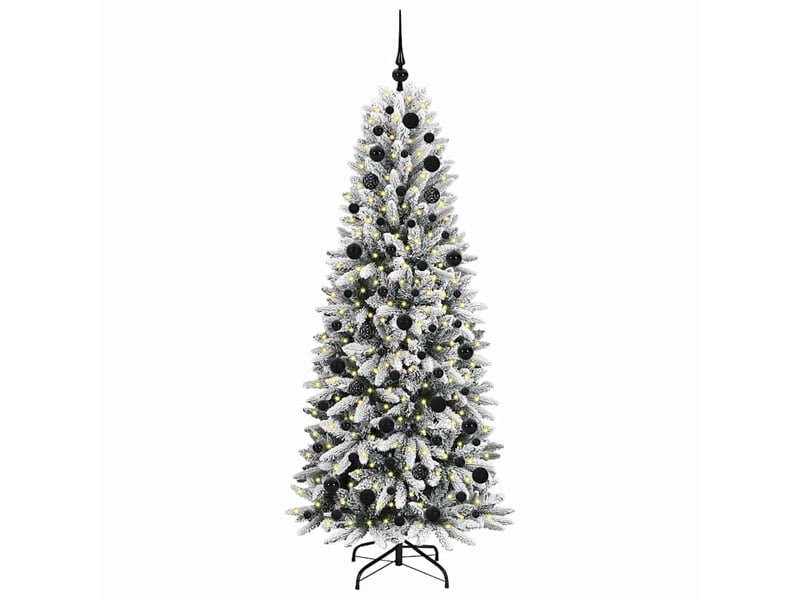  Sapin de noël - arbre de noël artificiel blanc 180 cm  - Conforama C