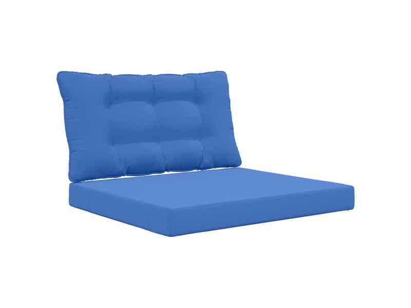 Coussin de canapé d'extérieur, coussin de chaise polyester bleu royal 80 x 68,5 cm cf54038 - Conforama A