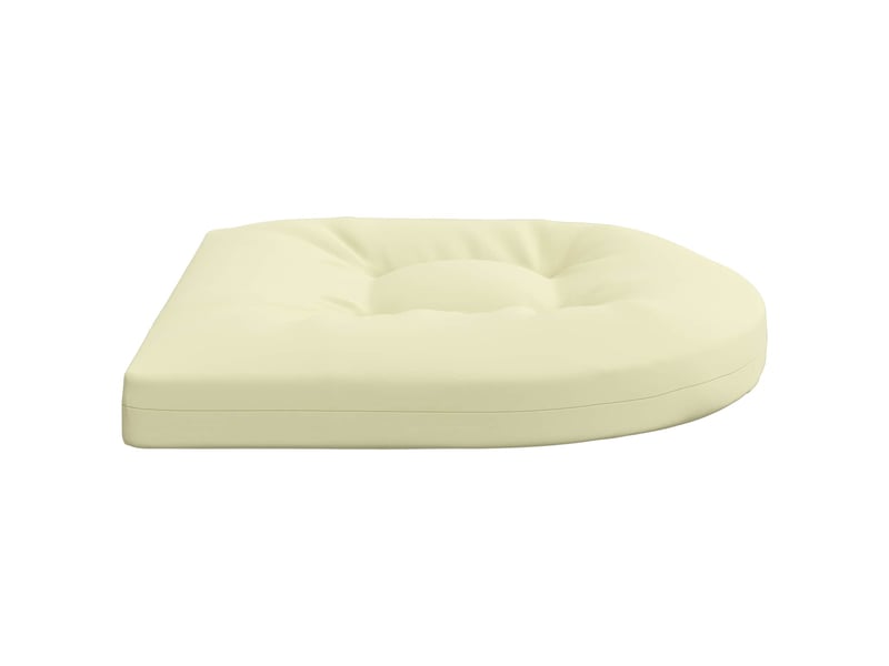 Lot de 4 coussins de siège, coussins d'assise 100 % polyester crème cf60065 - Conforama D