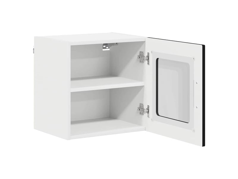  Meuble mural de cuisine, cabinet en verre mural noir 40x31x40cm shl8647  - Conforama E
