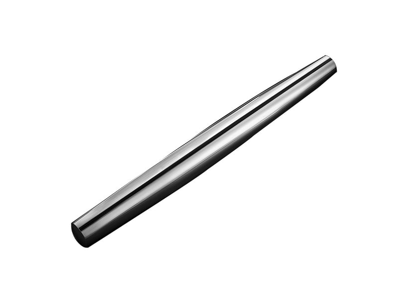 Rouleau à pâtisserie en acier inoxydable finition mate – 42,5x3,2 cm, pour pizza, tarte et biscuit - Conforama A