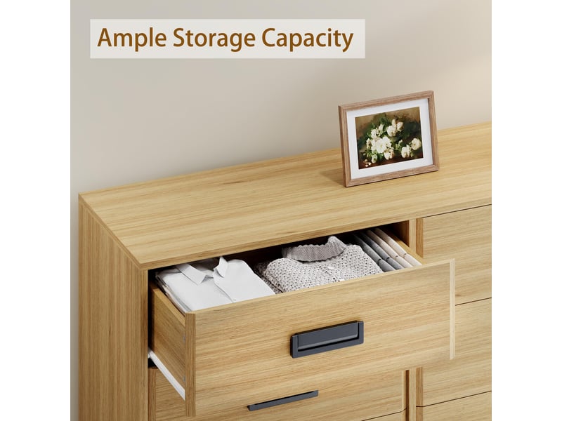  Commode de chambre à coucher avec 3 tiroirs - meuble de rangement compact en mdf, organisateur de stockage pour la maison-naturel PHK_38CYKHJN - Conforama D