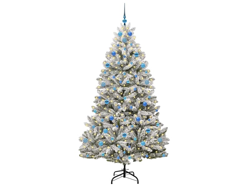  Sapin de noël, arbre de noël artificiel 210 cm 300 led blanc chaud shl8844  - Conforama C
