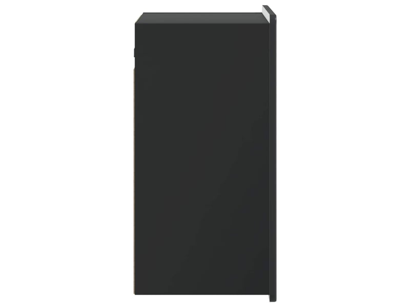  Armoire murale salon, meuble de rangement noir 59 x 31 x 64 cm bois d'ingénierie  - Conforama E