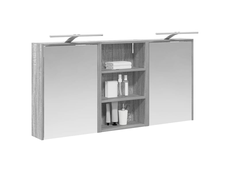 Ensemble de meubles de salle de bain 3 pcs 126x16x62.5 cm shl4285  - Conforama C