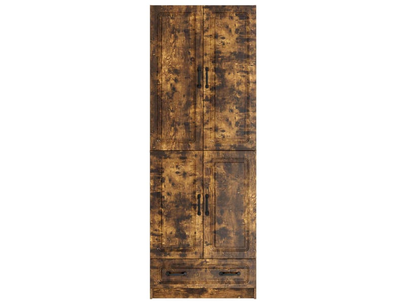  Buffet - ensemble de meubles 2 pc chêne fumé bois d'ingénierie  - Conforama E