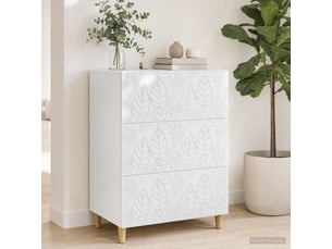 Armoire à tiroirs, rangement bureau blanc 66 x 34,5 x 90 cm bois d'ingénierie shl7765