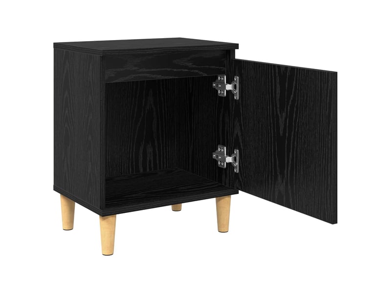  Table de chevet - cabinet de chevet - table de nuit chêne noir 40 x 30 x 50 cm bois d'ingénierie  - Conforama D
