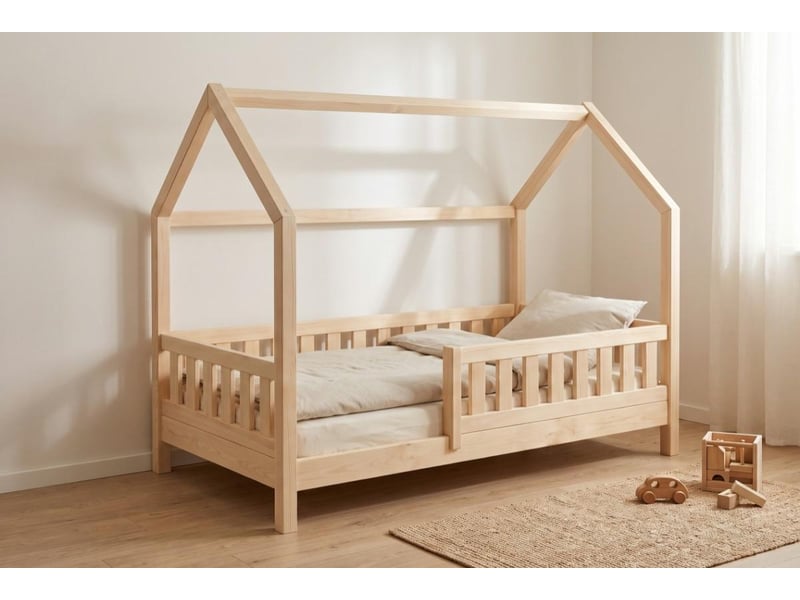  Yappytrygg - lit cabane 160x80 cm - naturel 4754010385928 - Conforama B