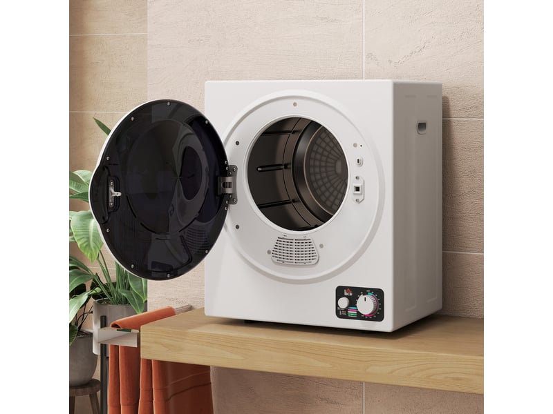  Séchoir linge portable - 850w, 33l - filtrage 2 couches - 5 modes - installation murale ou à poser - blanc  - Conforama D
