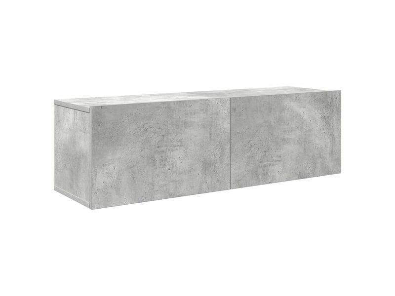  Ensemble de meubles tv 4 pcs gris béton bois d'ingénierie shl62947  - Conforama E