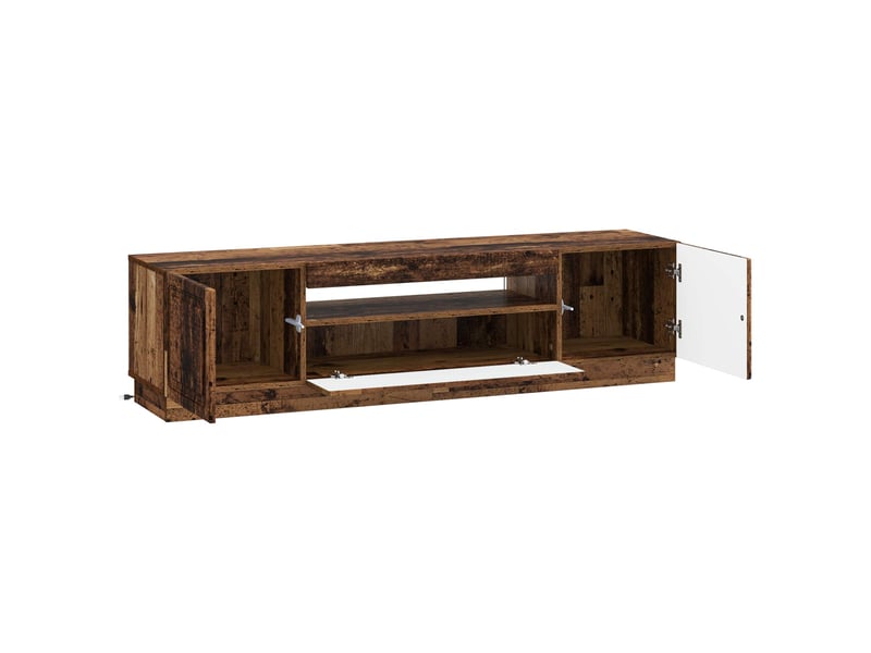  Meuble tv - banc tv - meuble de rangement led bois ancien bois d'ingénierie  - Conforama E