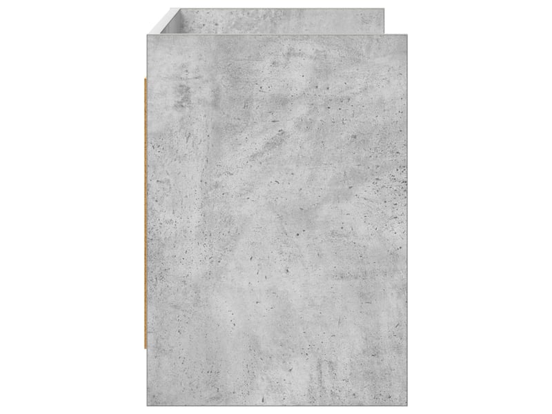  Meuble tv - banc tv - meuble de rangement 100 x 33 x 47 cm gris béton bois d'ingénierie  - Conforama E