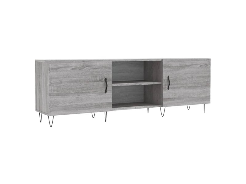  Meuble tv - banc tv - meuble de rangement sonoma gris 150x30x50 cm bois d'ingénierie  - Conforama A