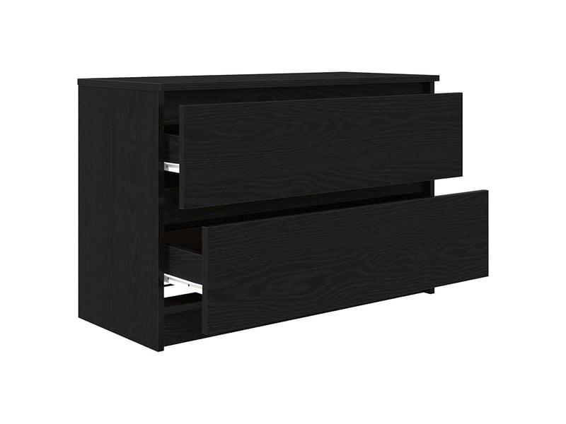  Meuble tv - banc tv - meuble de rangement noir 80x35x54 cm bois d'ingénierie  - Conforama E