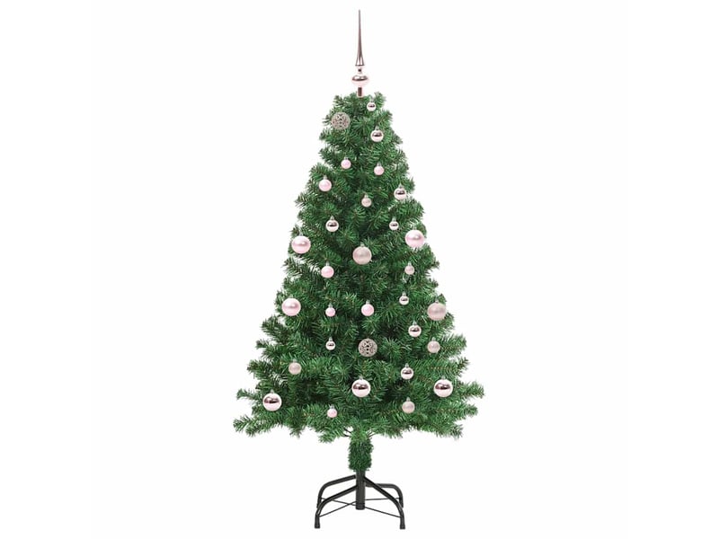  Sapin de noël artificiel, arbre de noël vert 150 cm pvc, acier et plastique shl9858  - Conforama D